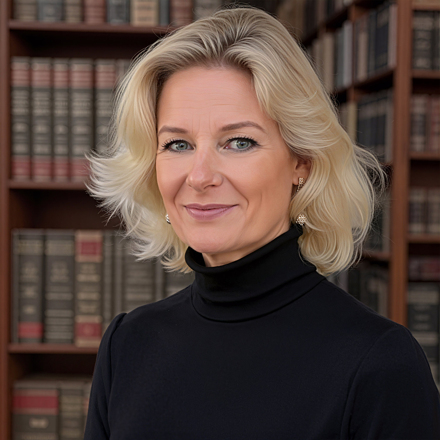 Prof. Dr. Lioba Werth in der Bibliothek