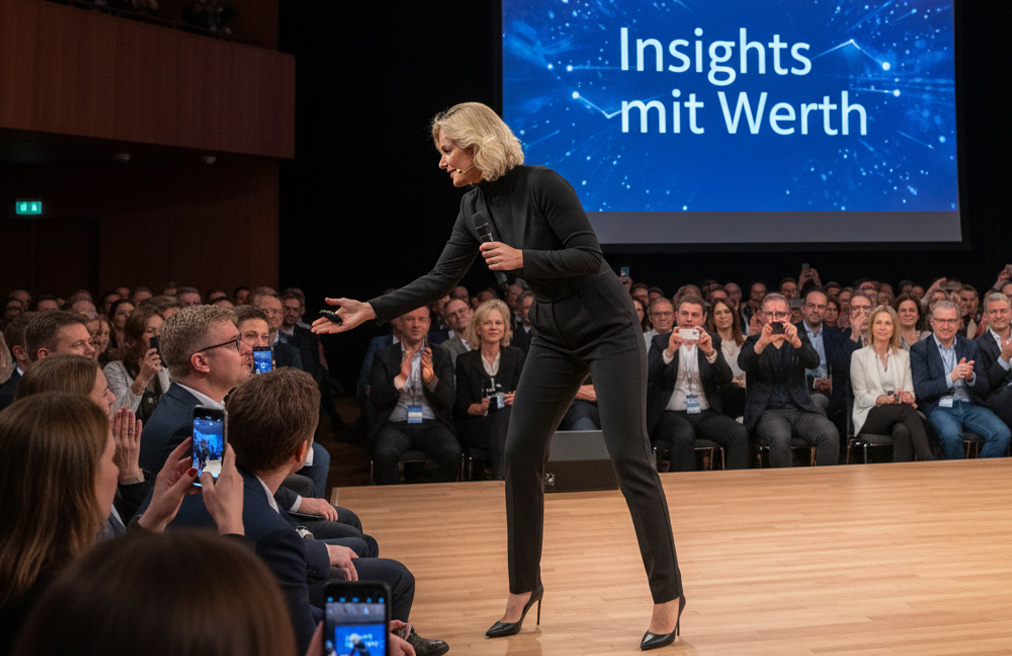 Keynote Vorschau – Prof. Dr. Lioba Werth auf der Bühne. Klicken zum Abspielen des Promotionfilms.